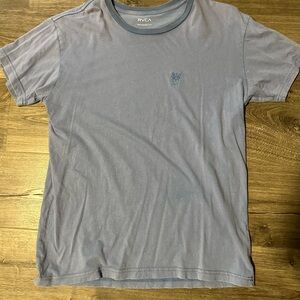 RVCA Men's Light Blue T-Shirt